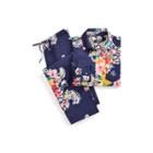 Ralph Lauren Sateen Capri Sleep Set Navy Print
