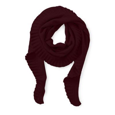 Ralph Lauren Shirred Scarf Wine