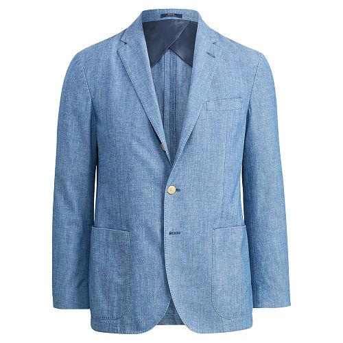 Polo Ralph Lauren Morgan Chambray Sport Coat Blue/white