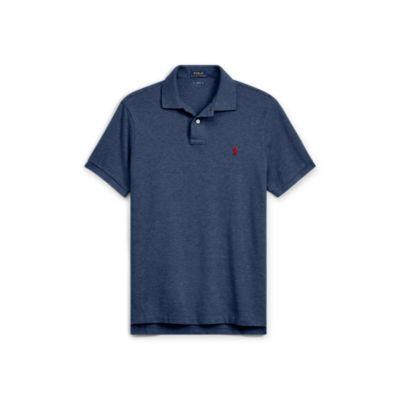 Ralph Lauren Slim Fit Mesh Polo Shirt Classic Royal Heather