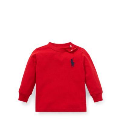 Ralph Lauren Cotton Long-sleeve T-shirt Rl 2000 Red 6m