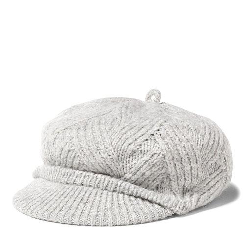 Ralph Lauren Lauren Aran-knit Fisherman's Cap Fawn Grey Heather
