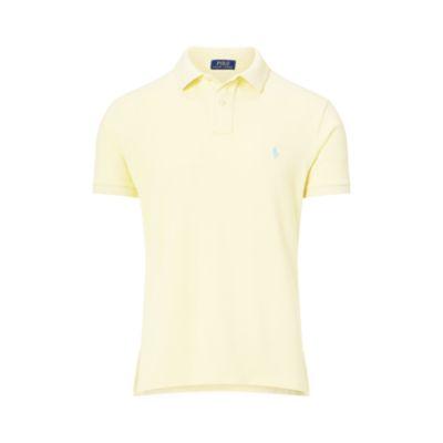 Ralph Lauren Custom Slim Fit Mesh Polo Banana Peel