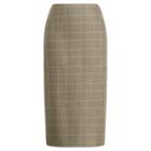 Ralph Lauren Cynthia Wool Pencil Skirt Multi
