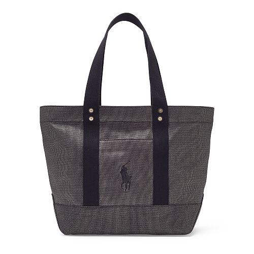 Polo Ralph Lauren Metallic Canvas Big Pony Tote
