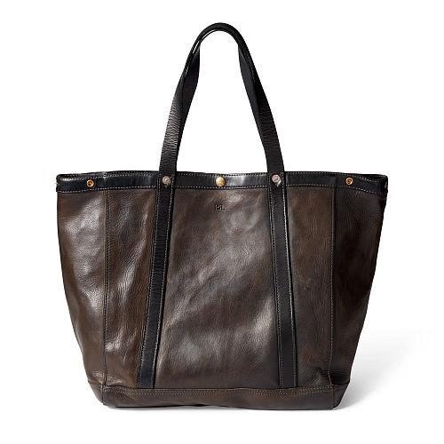 Ralph Lauren Rrl Leather Harris Tote