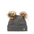 Ralph Lauren Double-pom-pom Wool Hat Antique Hthr