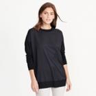 Ralph Lauren Lauren Twill-front Silk-blend Sweater Black