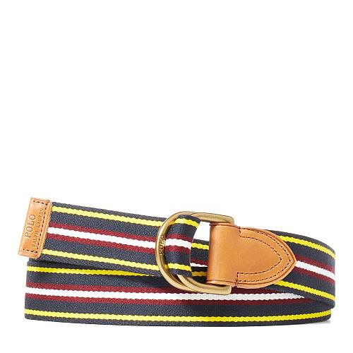 Polo Ralph Lauren Striped Webbed Belt Navy Multi