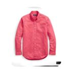 Ralph Lauren Slim Fit Twill Shirt Sunset Red