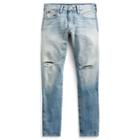 Ralph Lauren Eldridge Skinny Stretch Jean Ballard Destruct Stretch