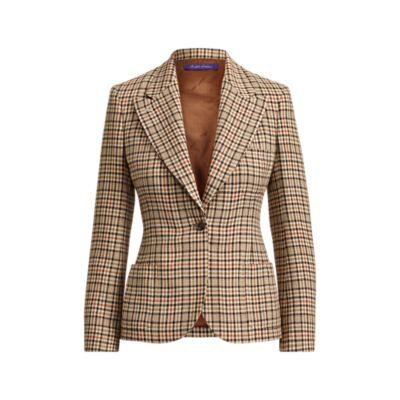 Ralph Lauren Fillmore Checked Jacket Tan/orange Multi