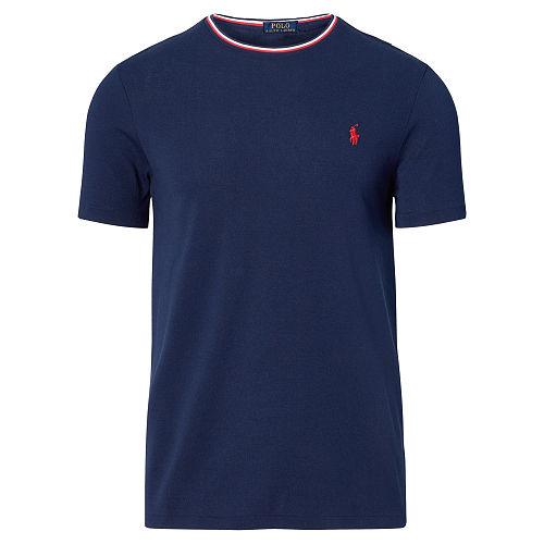 Polo Ralph Lauren Custom-fit Cotton Mesh T-shirt Cruise Navy