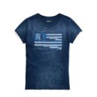 Ralph Lauren Indgo Flag T-short Sleeve-knit Dark Indigo