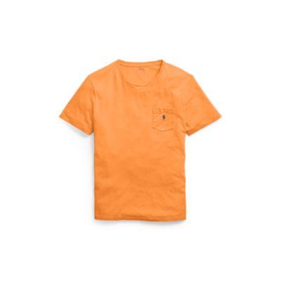 Ralph Lauren Cotton Jersey Pocket T-shirt May Orange 1x Big