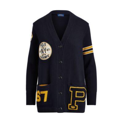 Ralph Lauren Collegiate Boyfriend Cardigan Navy