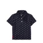 Ralph Lauren Anchor-print Cotton Mesh Polo Hunter Navy 24m