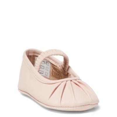 Ralph Lauren Lambskin Pleated Slipper Pink Lambskin 1 (6-12 Wks)
