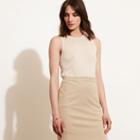 Ralph Lauren Lauren Silk-blend Sleeveless Sweater Sand