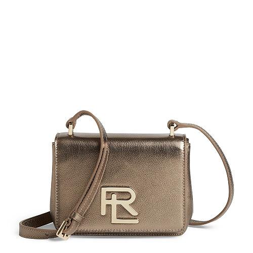 Ralph Lauren Metallic Mini Rl Bag Champagne