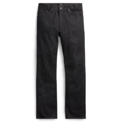 Ralph Lauren Hampton Relaxed Straight Jean Harris Black Stretch