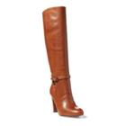 Ralph Lauren Valli Burnished Calfskin Boot Polo Tan