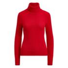 Ralph Lauren Cashmere Turtleneck Sweater Bright Red