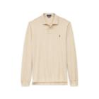 Ralph Lauren Custom Slim Fit Mesh Polo Dune Tan Heather