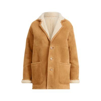 Ralph Lauren Benford Shearling Jacket Almond/cream