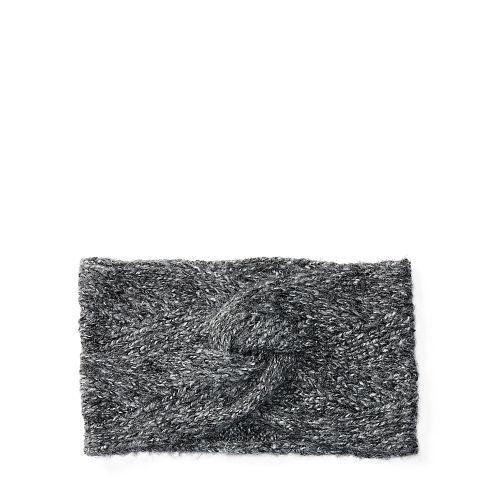 Ralph Lauren Lauren Aran-knit Twisted Headband Salt & Pepper