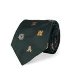 Ralph Lauren Letterman Silk Narrow Tie Dark Green