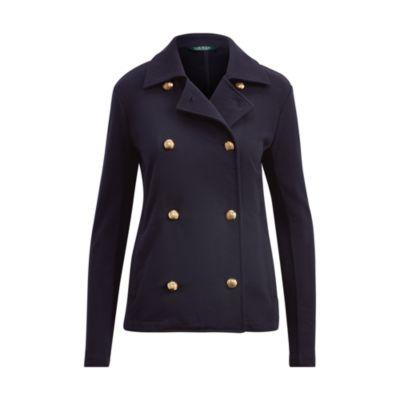 Ralph Lauren Double-breasted Cotton Jacket Rl Navy