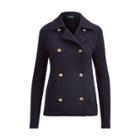 Ralph Lauren Double-breasted Cotton Jacket Rl Navy