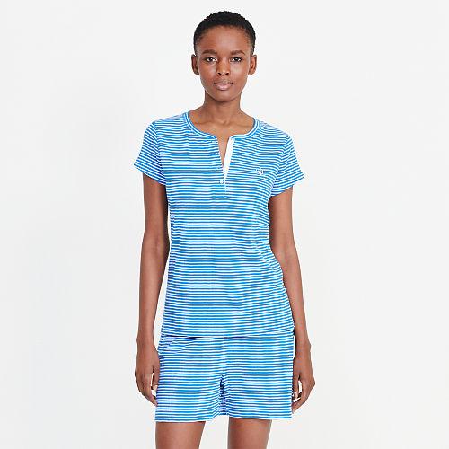Ralph Lauren Lauren Striped Sleep Short Set Stripe Blue