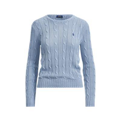 Ralph Lauren Cable-knit Cotton Sweater Chambray