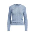 Ralph Lauren Cable-knit Cotton Sweater Chambray