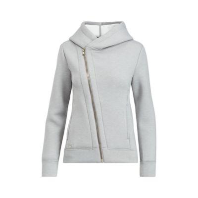 Ralph Lauren Asymmetrical Zip-up Hoodie Spring Heather