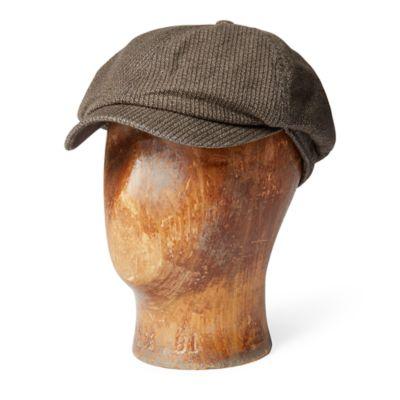 Ralph Lauren Cotton Dobby Newsboy Cap Black White