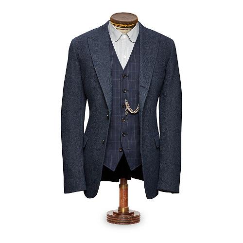 Ralph Lauren Rrl Collins Indigo Suit Jacket Indigo Cream