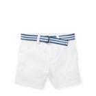 Ralph Lauren Belted Stretch Chino Short White 3m