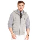 Polo Ralph Lauren Fleece Vest Salt And Pepper Heather