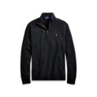 Ralph Lauren Estate-rib Half-zip Pullover Polo Black