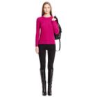 Ralph Lauren Cable-knit Cashmere Sweater Fuchsia Melange