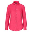 Polo Ralph Lauren Relaxed Fit Linen Shirt Bright Pink