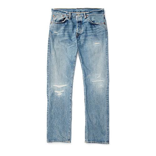 Ralph Lauren Rrl Low Straight Selvedge Jean Springdale Wash