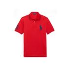 Ralph Lauren Slim Fit Mesh Polo Shirt Target Red