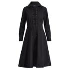 Ralph Lauren Lace-up Cotton Shirtdress Polo Black