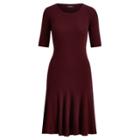 Ralph Lauren Fit-and-flare Dress Red Sangria