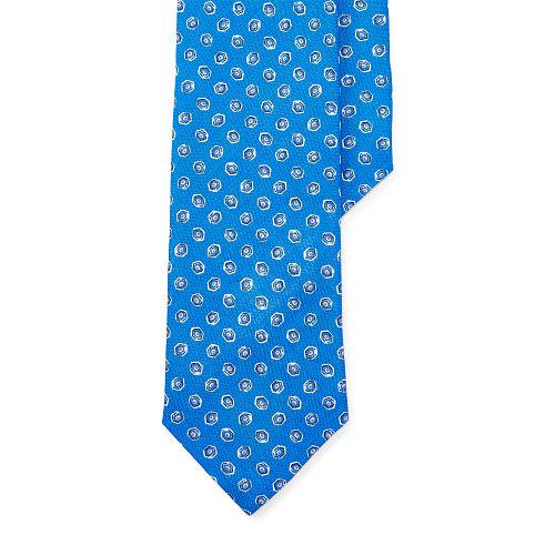 Polo Ralph Lauren Neat Linen Narrow Tie Royal