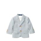 Ralph Lauren Polo Seersucker Sport Coat Blue/cream 9m